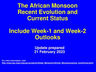 African Monsoon Recent Evolution & Current Status Highlights