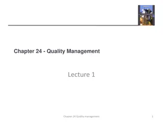 Software Quality Management Essentials