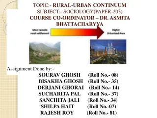 Rural-Urban Continuum in Sociology
