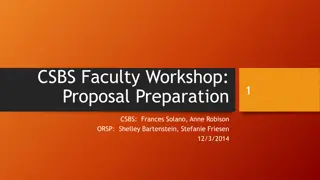Initiating Scholarly Research Agenda at CSUN: Faculty Workshop Proposal