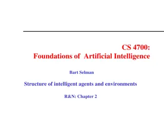 Intelligent Agents and Environments in Artificial Intelligence