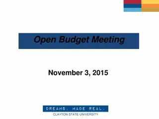 Clayton State University Budget Meeting Insights