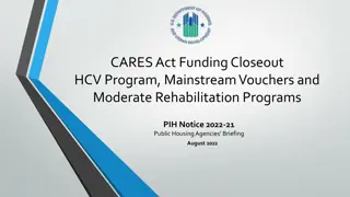 CARES Act Closeout Procedures for Housing Agencies August 2022