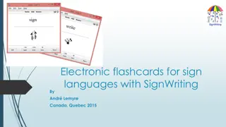 Discover SignWriting Electronic Flashcards for Sign Languages