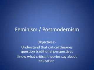Critical Theories in Education through Feminist Perspectives