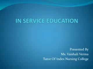 Effective Staff Development Program in Nursing Education