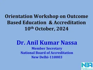 Outcome-Based Education and Accreditation in Academic Institutions