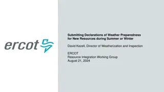 Declaring Weather Preparedness for New Resources in ERCOT