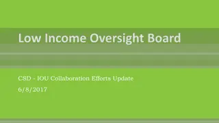 Collaboration Efforts Update: CSD and IOU Initiatives in Energy Sector