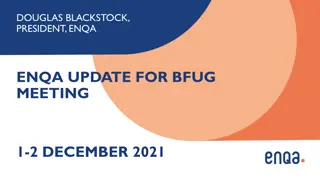 ENQA Updates and Strategic Goals
