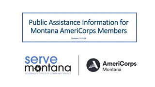 Public Assistance Information for Montana AmeriCorps Members - Updated 12/2024