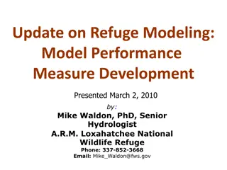 Refuge Modeling Performance Measures Development Overview