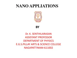 Nanotechnology Applications in Molecular and Nano Electronics