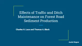 Effects of Traffic and Ditch Maintenance on Forest Road Sediment Production