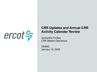 ERCOT CRR Updates and Market Operations Review