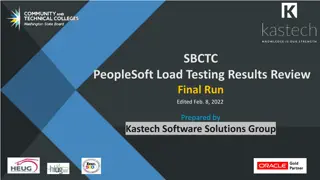 Load Testing Results Review and Recommendations for SBCTC PeopleSoft System
