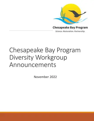 Chesapeake Bay Program Diversity Workgroup Announcements and Job Opening