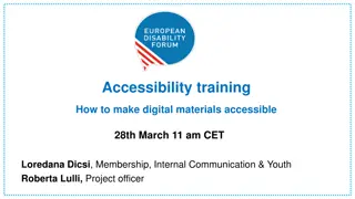 Create Accessible Digital Materials for Inclusive Information Sharing
