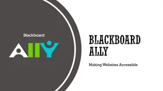 Enhance Website Accessibility with Blackboard Ally