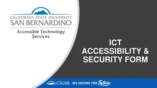 ICT Accessibility and Security Form