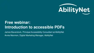 Mastering PDF Accessibility - Free Webinar Highlights & Tips