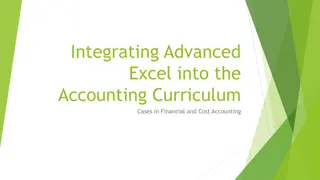 Advanced Excel Integration in Accounting Education Curriculum