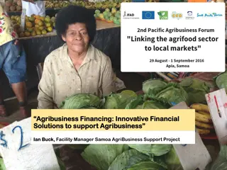 Innovative Financial Solutions for Agribusiness Support in Samoa