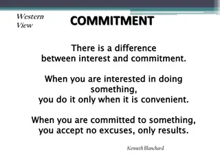 The Difference Between Interest and Commitment