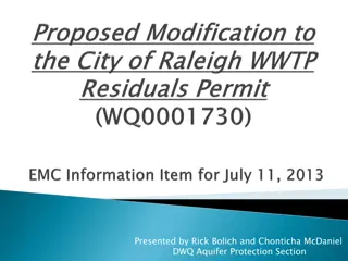 Aquifer Protection in City of Raleigh Public Utilities Department Case Study