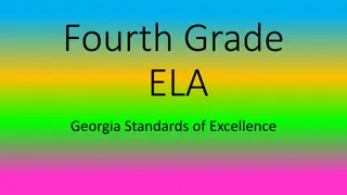 Enhancing Fourth Grade ELA Skills with Georgia Standards of Excellence