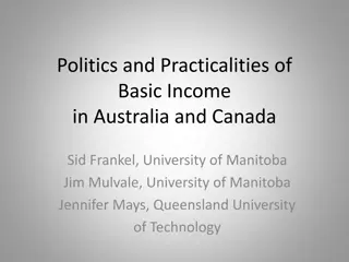 Politics and Basic Income in Australia and Canada