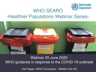 WHO Guidelines for COVID-19 Healthcare Waste Management