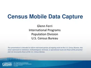 Mobile Data Capture for Census Operations: Advantages, Disadvantages, and Considerations