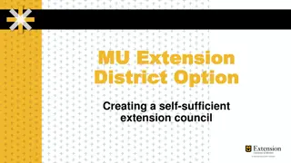 Creating a Self-Sufficient Extension Council for Sustainable Funding