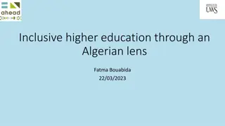 Inclusive Higher Education in Algeria: Research Insights & Recommendations