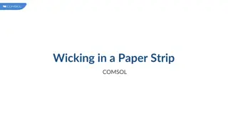 Study on Wicking in Paper Strip using Multiphase Flow Model