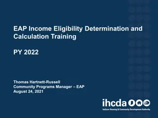Income Eligibility Determination for PY 2022 - Changes and Analysis