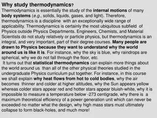 Importance of Thermodynamics in Physics and Engineering
