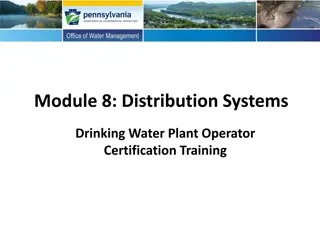 Operator Certification Training in Distribution Systems for Water Plants