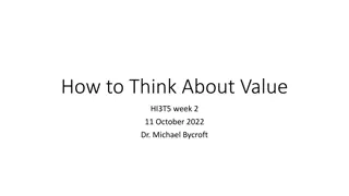 Exploring Value and Theories of Worth in Historical Context