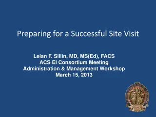 Successful Site Visit Preparation: Steps and Role Descriptions