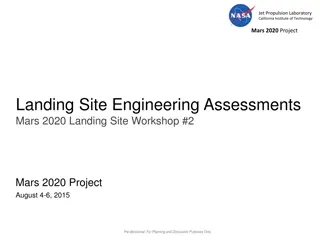 Mars 2020 Project Landing Site Assessments and Selection Process