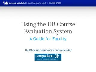 Guide to UB Course Evaluation System for Faculty