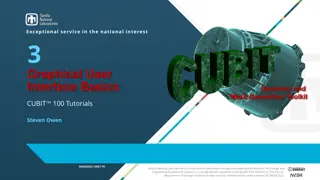 Basics of Graphical User Interface and Mesh Generation with CUBIT Toolkit