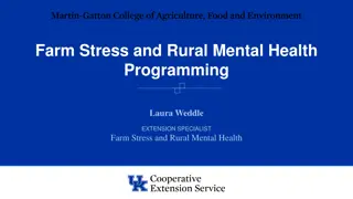 Rural Mental Health Programming Overview