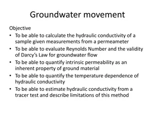 Hydraulic Conductivity and Groundwater Flow Analysis