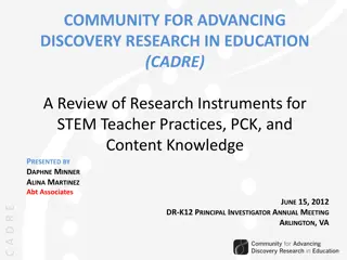 Advancing STEM Teacher Practices and Research Instruments Review