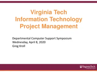 Virginia Tech Information Technology Project Management Standard Overview