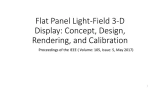 Innovative Flat Panel Light Field 3D Display Design
