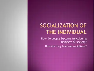 Socialization and Personality Development in Society